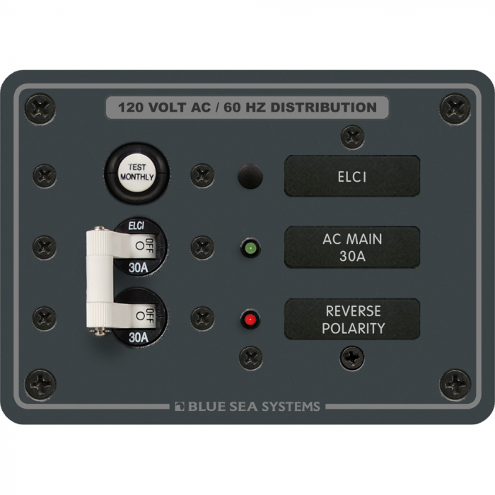 Blue Sea Systems Blue Sea 8100 ELCI GFCI Panel - $356.09 at Everest
