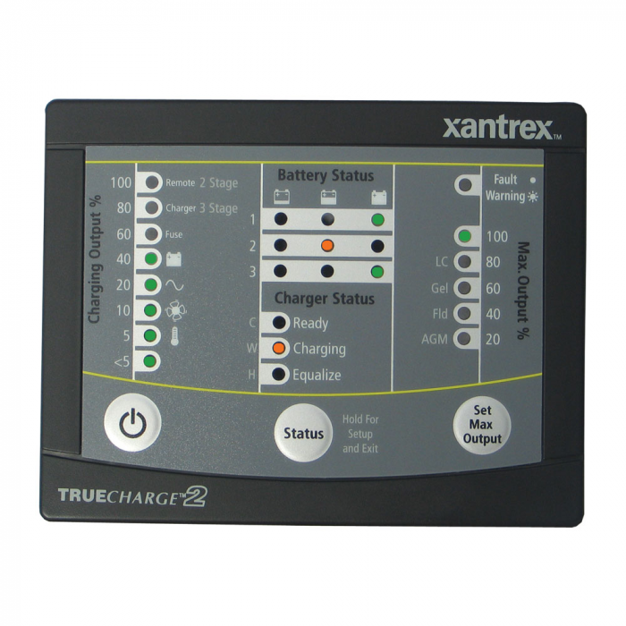 Xantrex TRUE<i>CHARGE</i>(TM)2 Remote Panel f/20 & 40 & 60 AMP (Only for 2nd generation of TC2 chargers)