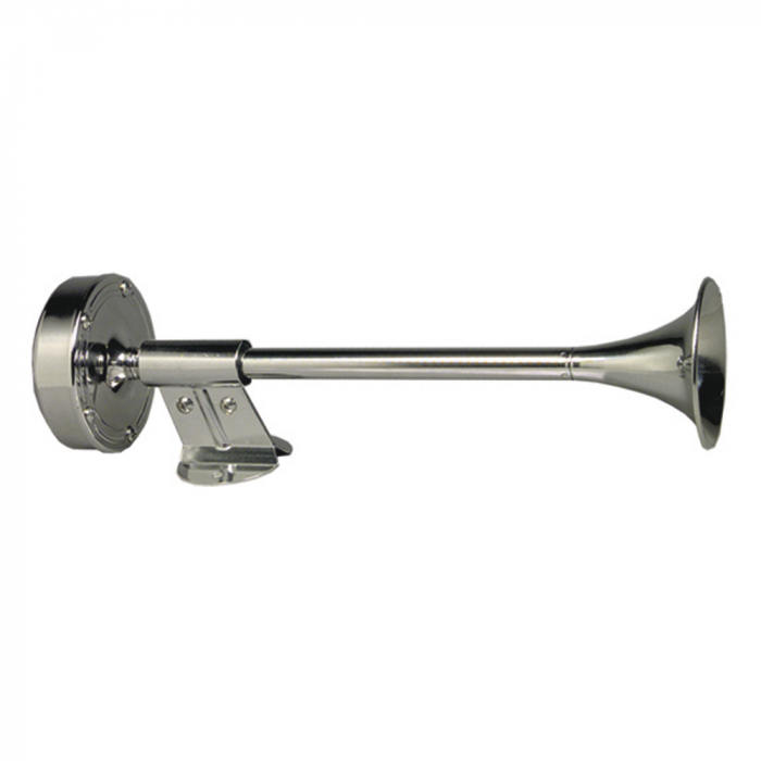 Schmitt & Ongaro Marine Schmitt & Ongaro Deluxe All-Stainless Shorty Single Trumpet Horn - 12V - $130.20 at Everest
