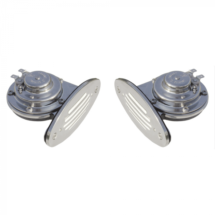 Schmitt & Ongaro Marine Schmitt & Ongaro Mini SS Dual Drop-In Horn w/SS Grills High & Low Pitch - $133.15 at Everest