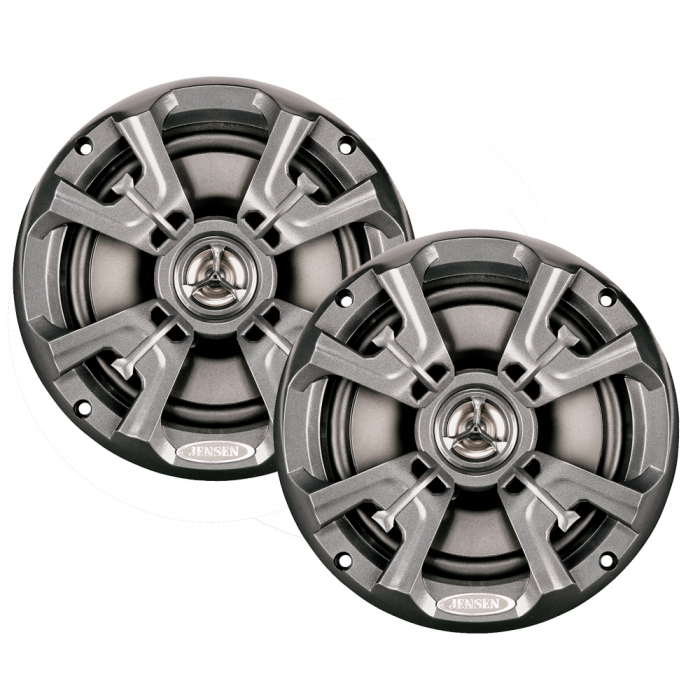 JENSEN MSX60RVR 6.5 High Performance Coaxial Speaker - (Pair) Silver
