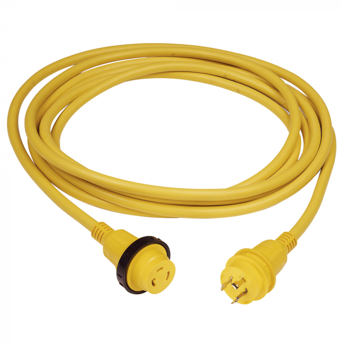 Marinco Marinco 30A 25' Molded Cordset - 125V - Yellow - $128.44 at Everest