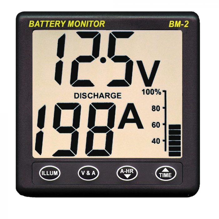 Clipper Clipper BM-2 Battery Monitor w/Shunt - 200Amp - $239.00 at Everest