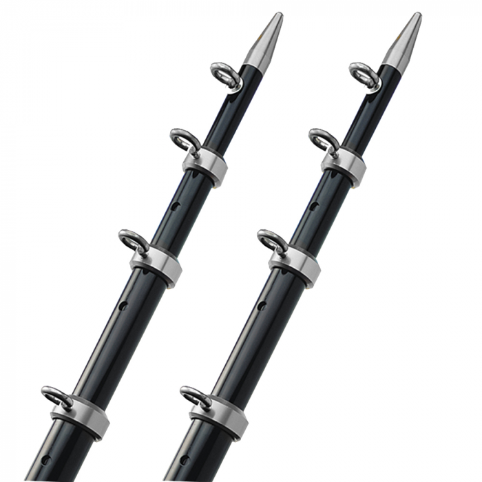 Taco Marine TACO 15' Telescopic Outrigger Poles HD 1- 1/2 - Black/Silver - $1009.99 at Everest