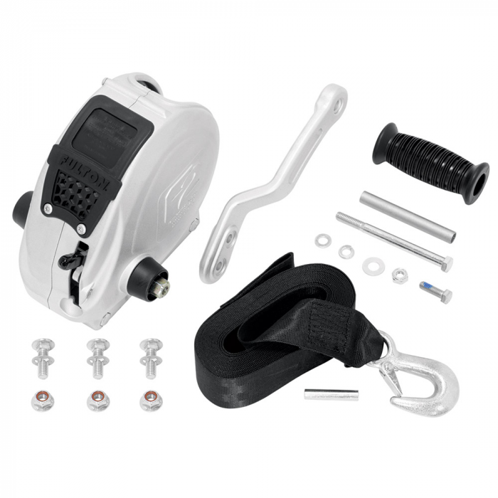 Fulton Fulton F2 Trailer Winch 1,600 lbs. - Single Speed w/Strap, Sharkskin Finish - $186.96 at Everest