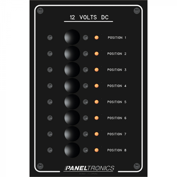 Paneltronics Paneltronics Standard Panel - DC 8 Position Circuit Breaker w/LEDs - $162.13 at Everest