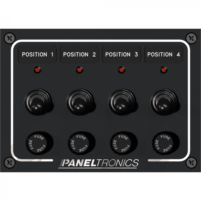 Paneltronics Paneltronics Waterproof Panel - DC 4-Position Toggle Switch & Fuse w/LEDs - $117.73 at Everest