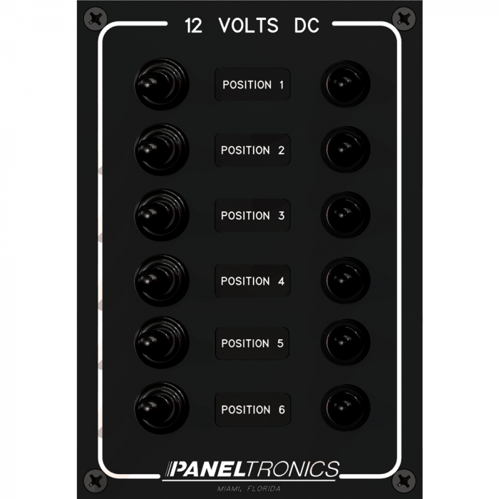 Paneltronics Paneltronics Waterproof Panel - DC 6-Position Toggle Switch & Circuit Breaker - $159.24 at Everest