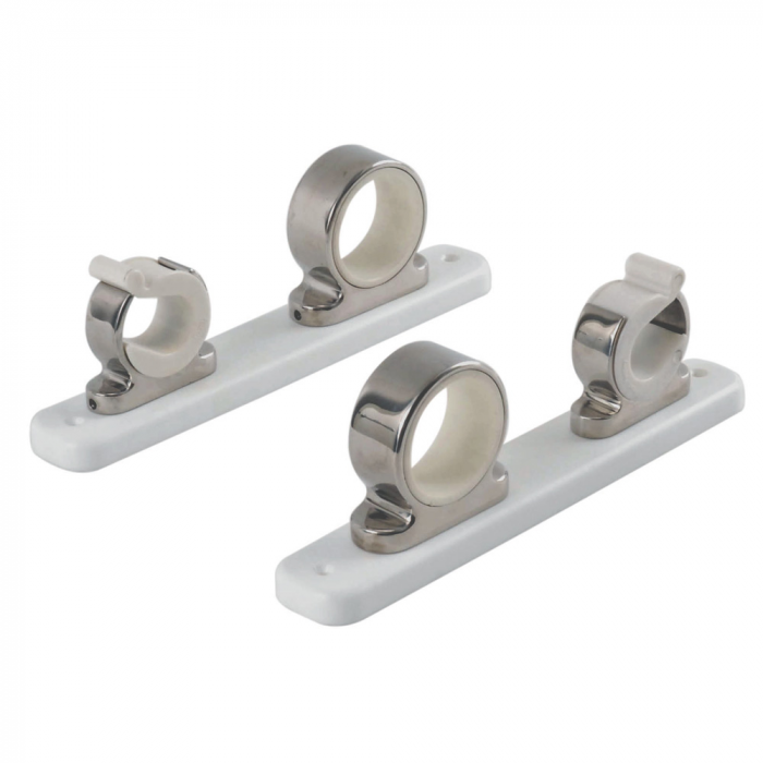 Taco Marine TACO 2-Rod Hanger w/Poly Rack - Polished Stainless Steel - $169.99 at Everest