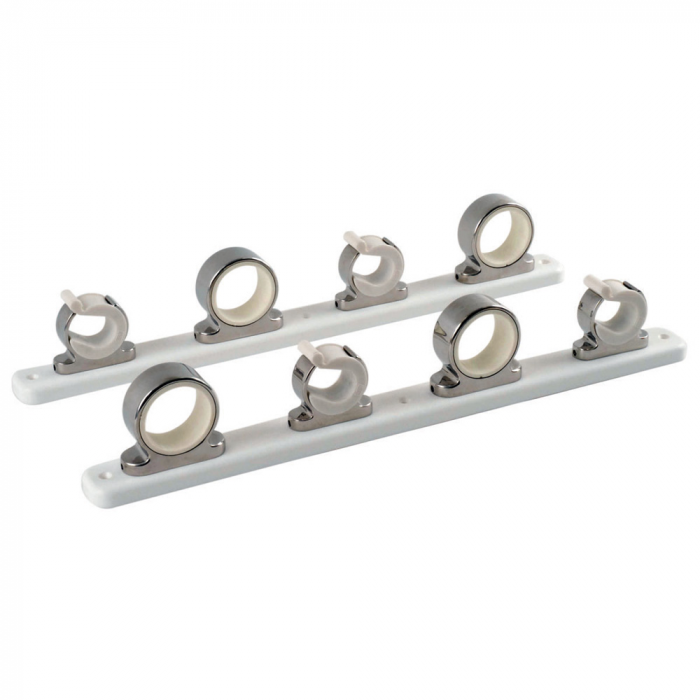 Taco Marine TACO 4-Rod Hanger w/Poly Rack - Polished Stainless Steel - $329.99 at Everest