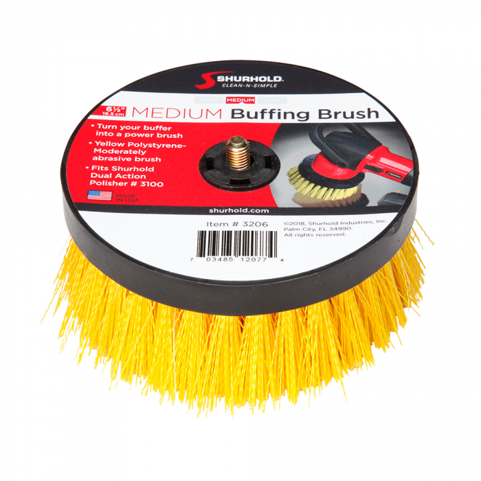 Shurhold 6- 1/2 Medium Brush f/Dual Action Polisher