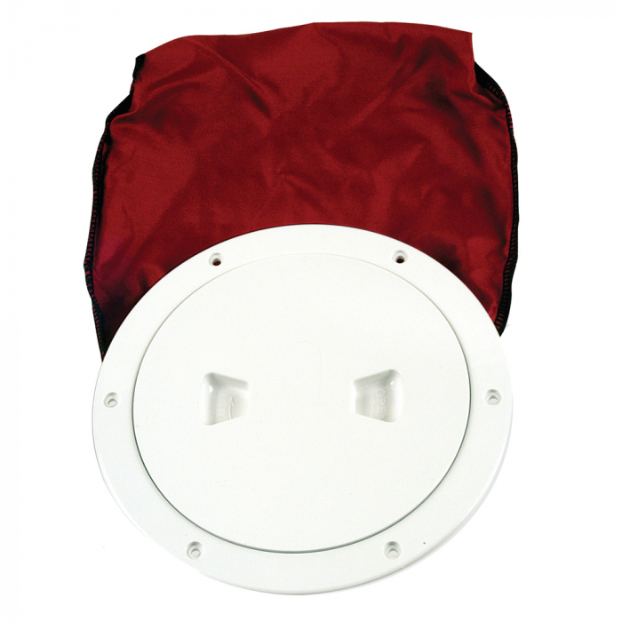Beckson 6 Stow-Away Deck Plate - White w/12 Bag