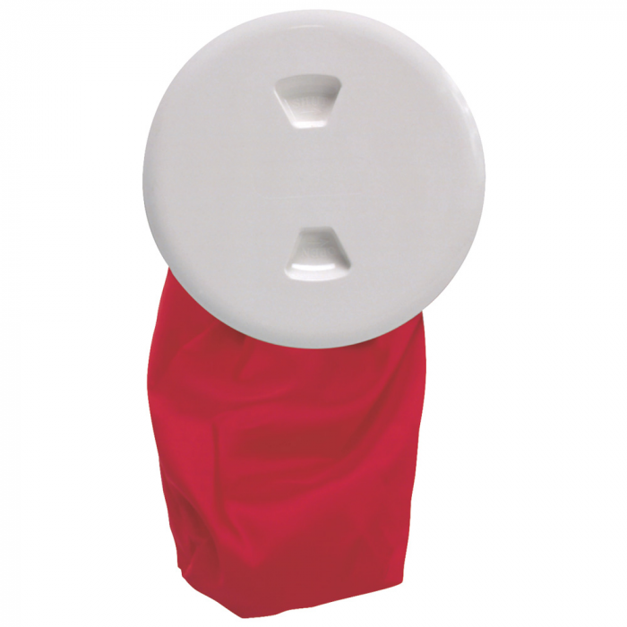 Beckson 5 Stow-Away Deck Plate - White w/12 Bag