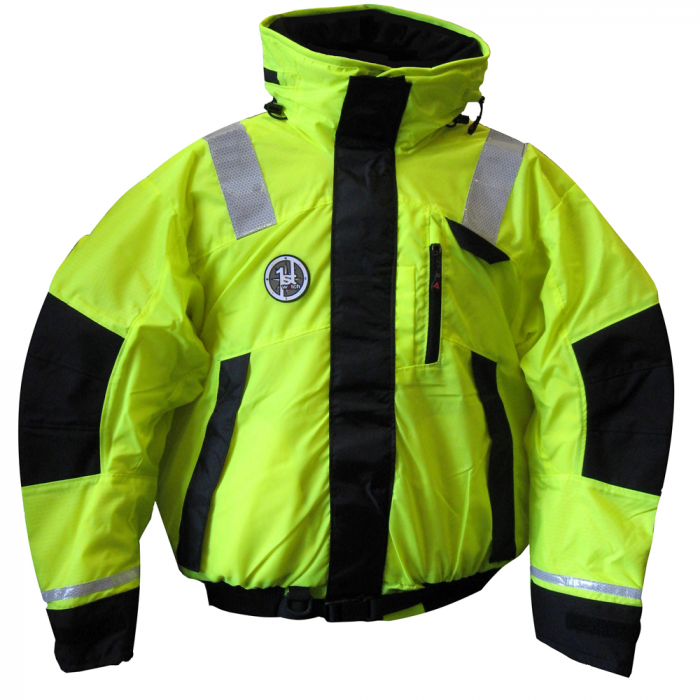 First Watch First Watch Hi-Vis Flotation Bomber Jacket - Hi-Vis Yellow/Black - XX-Large - $360.00 at Everest