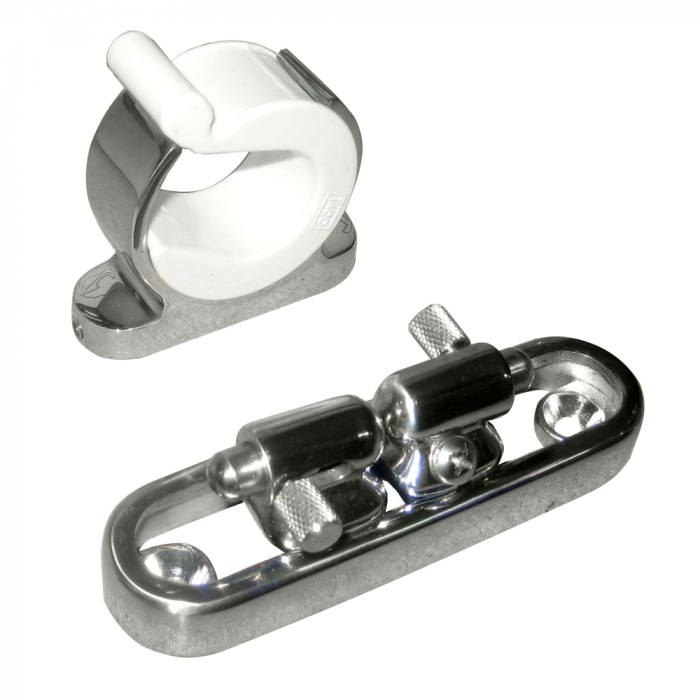Taco Marine TACO  Stainless Steel Adjustable Reel Hanger Kit w/Rod Tip Holder - Adjusts from 1.875 - 3.875 - $114.99 at Everest