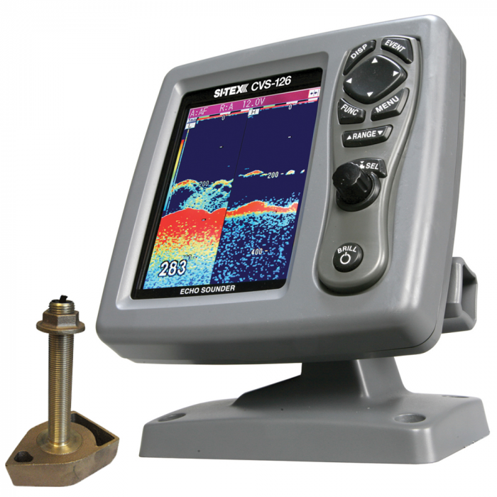 Si-Tex SI-TEX CVS-126 Dual Frequency Color Echo Sounder w/600kW Thru-Hull Transducer 1700/50/200T-CX - $869.00 at Everest