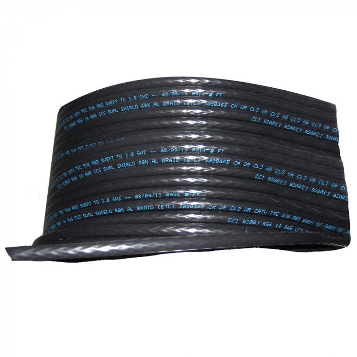 Cobra Wire & Cable Cobra Wire RG/6 75 ohm SAT/TV Cable - 1000' - Black - $422.22 at Everest