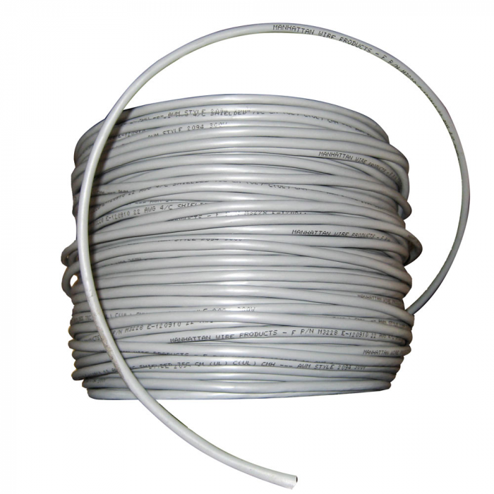 Cobra Wire & Cable Cobra Wire 22/4 Shielded Comm Cable - NMEA 0183 - 500' - Grey - $444.44 at Everest