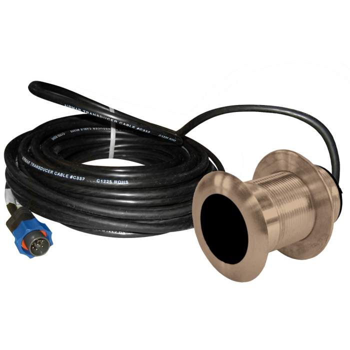 Lowrance Lowrance B117 0deg 50/200kHz Thru-Hull Depth/Temp w/Blue Connector - 600W - $289.00 at Everest