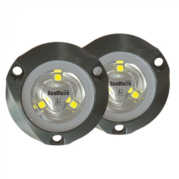 Lumitec Lumitec SeaBlaze Mini Underwater Light - Pair - Brushed Finish - White Non-Dimming - $341.99 at Everest