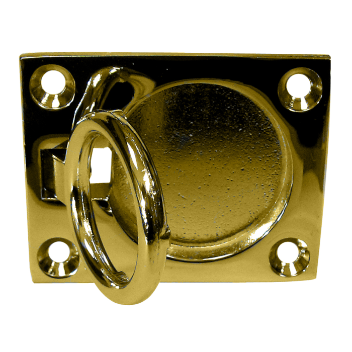 Whitecap Whitecap Flush Pull Ring - Polished Brass - 2 x 2-1/2 - $18.49 at Everest
