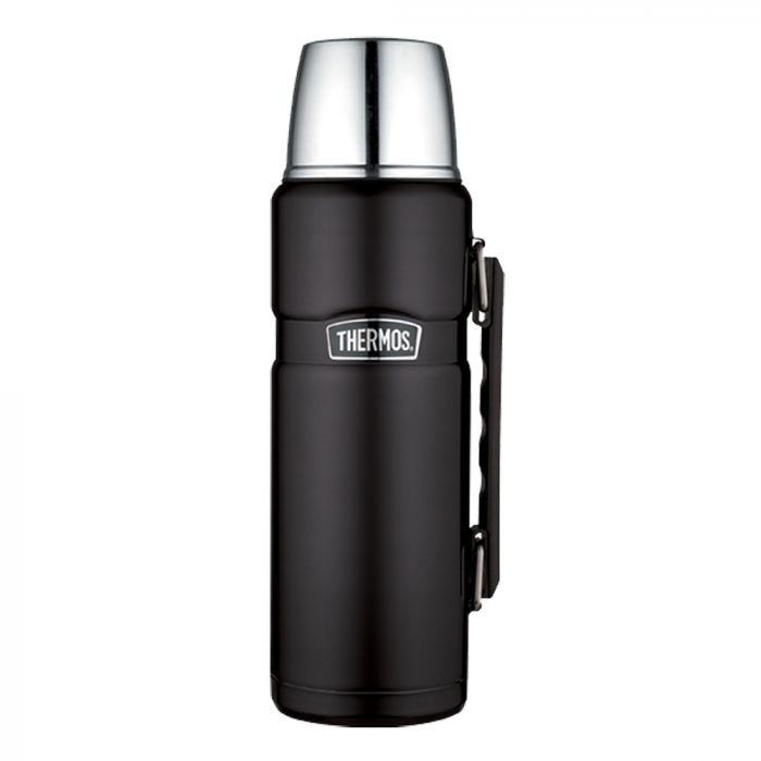 Thermos Thermos Stainless King(TM) Vacuum Insulated Beverage Bottle - 1.2L - Stainless Steel/Matte Black - $34.99 at Everest