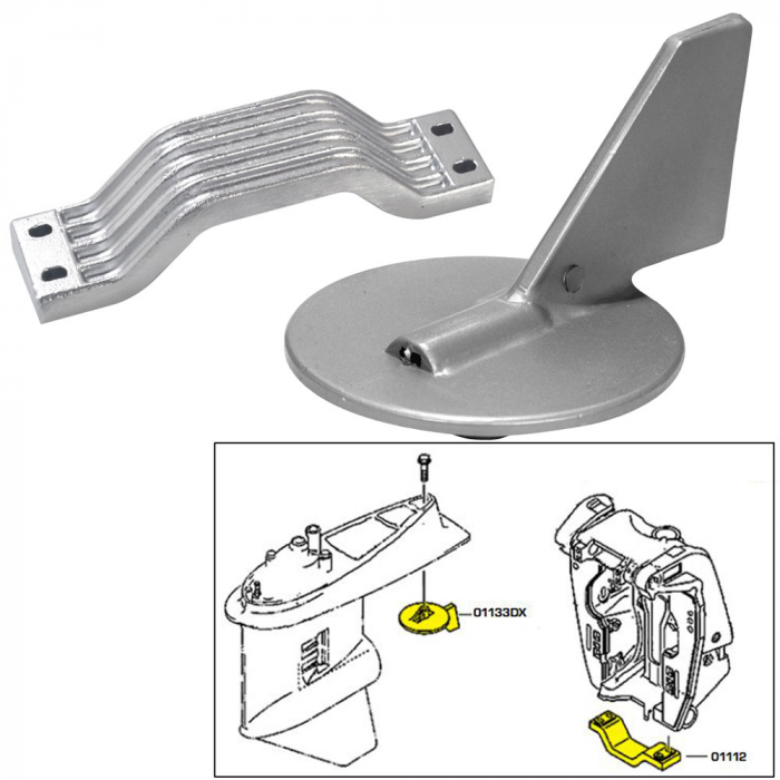 Tecnoseal Tecnoseal Anode Kit - Yamaha 150-200HP - Aluminum - $32.25 at Everest