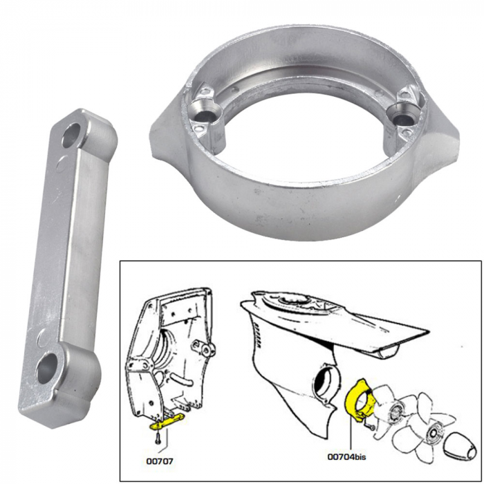 Tecnoseal Tecnoseal Anode Kit w/Hardware - Volvo Duo-Prop 280 - Magnesium - $38.65 at Everest