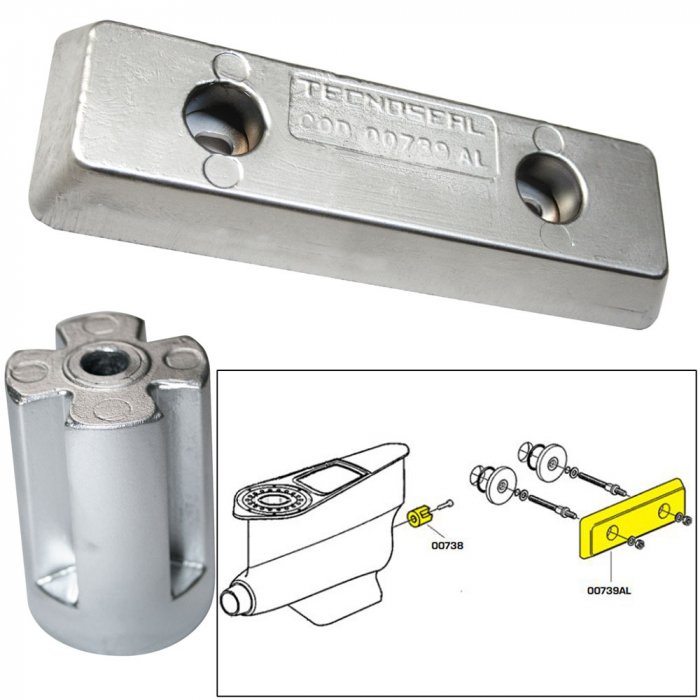 Tecnoseal Tecnoseal Anode Kit - Volvo IPS - Zinc/Aluminum - $119.60 at Everest