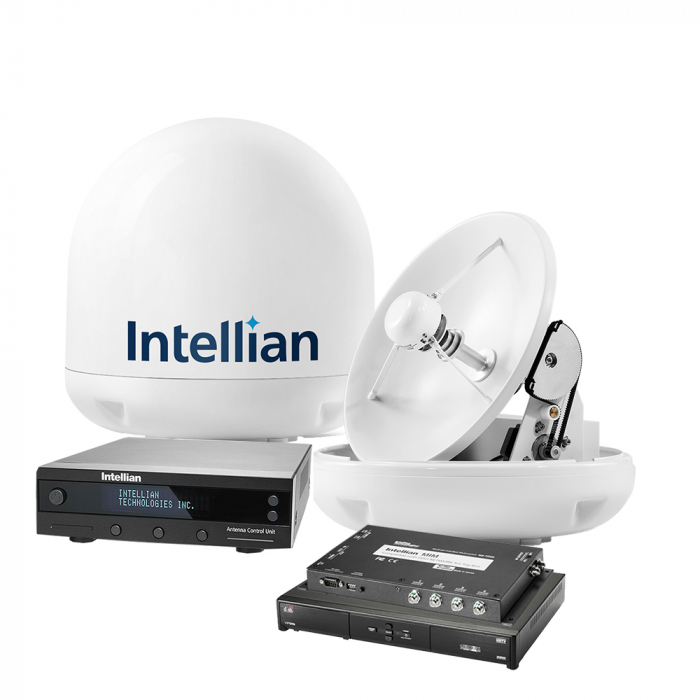 Intellian Intellian i3 Dish In a Box System with 15 Antenna, DISH/Bell MIM Switch, 15M RG6 Cable, & VIP211z DISH HD Receiver* - $3920.00 at Everest