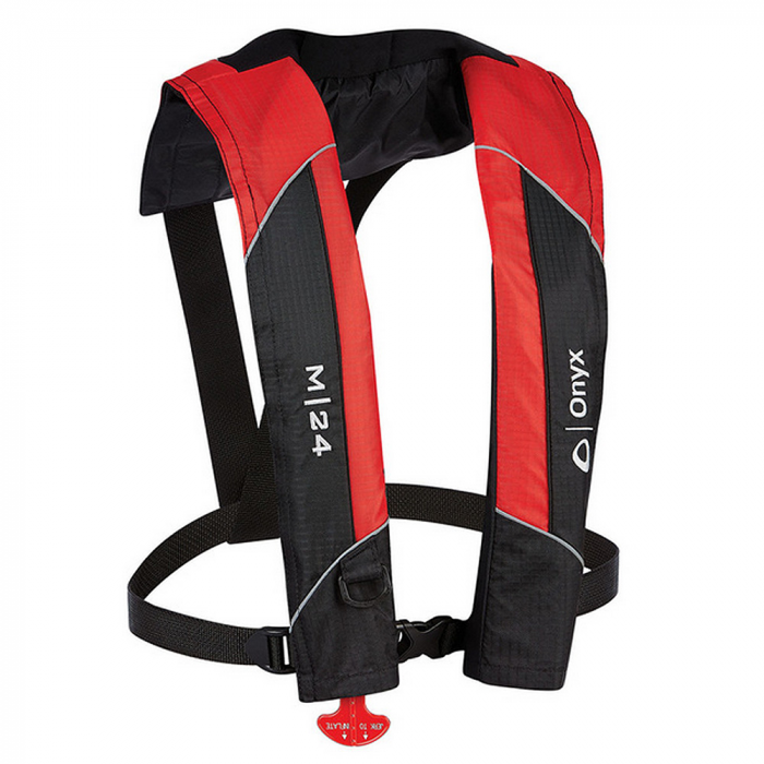 Onyx Outdoor Onyx M-24 Manual Inflatable Life Jacket PFD - Red - $159.99 at Everest