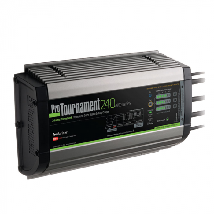 Pro Mariner ProMariner ProTournament 240<i>elite</i> Triple Charger - 24 Amp, 3 Bank - $425.49 at Everest