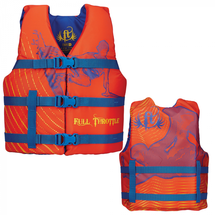 Full Throttle Full Throttle Character Life Vest - Youth 50-90lbs - Orange - $24.99 at Everest