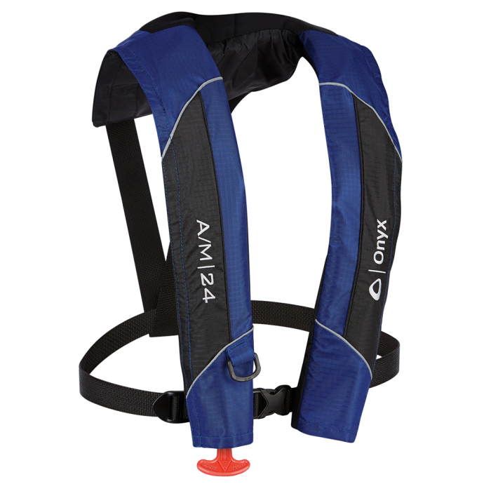 Onyx Outdoor Onyx A/M-24 Automatic/Manual Inflatable PFD Life Jacket - Blue - $189.99 at Everest