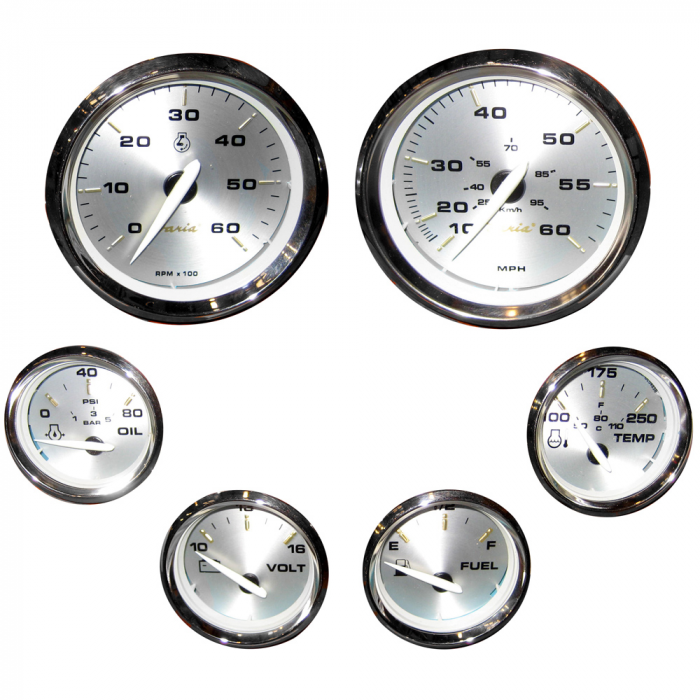 Faria Beede Instruments Faria Kronos Boxed Set of 6 Gauges f/ Inboard Motors - $334.99 at Everest