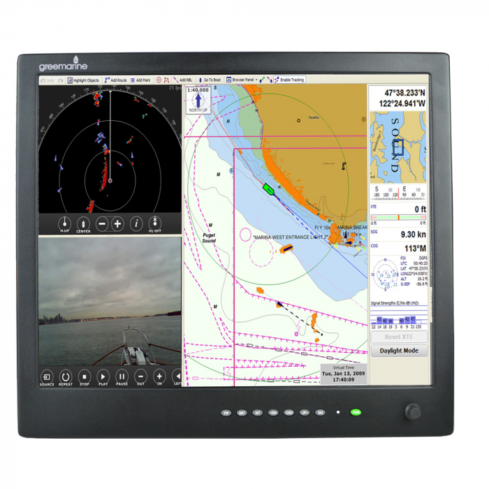 Green Marine Monitors Green Marine AWM Series II IP65 Sunlight Readable Marine Display - 17 - $4695.00 at Everest
