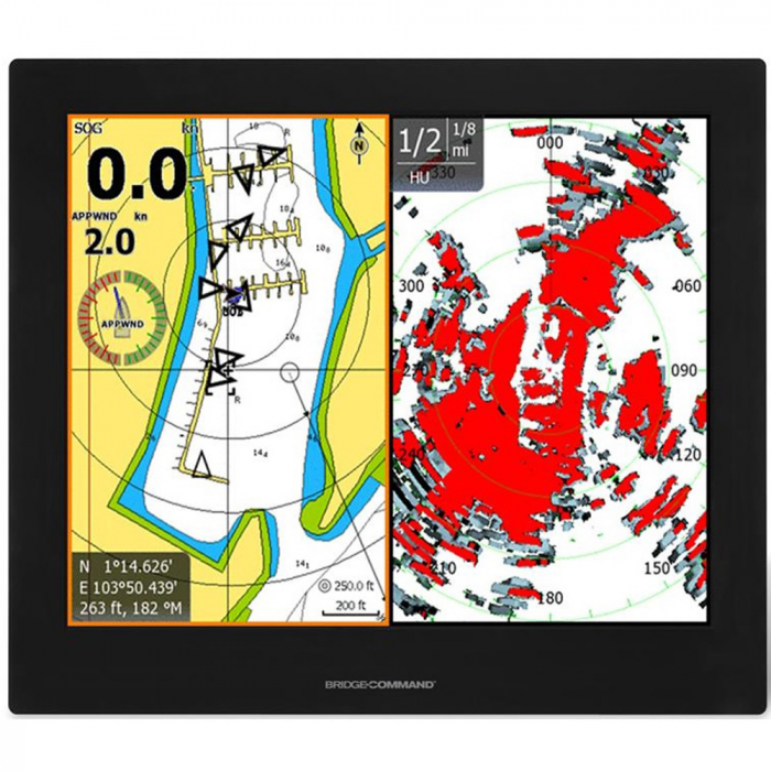 Green Marine BridgeCommand(TM) Multi-Touch Glass Bridge IP65 Sunlight Readable Marine Display - 19