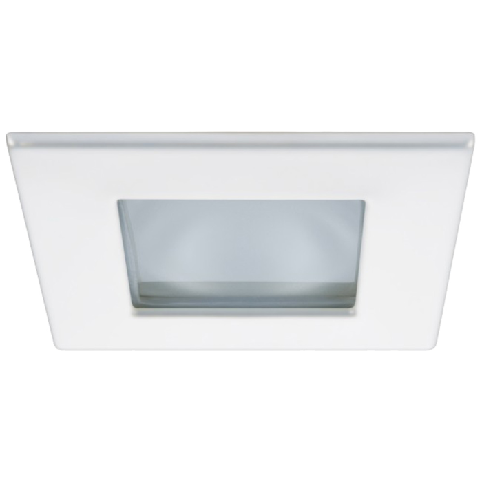 Quick Quick Marina XP Downlight LED - 6W, IP66, Screw Mounted - Square White Bezel, Square Warm White Light - $163.90 at Everest