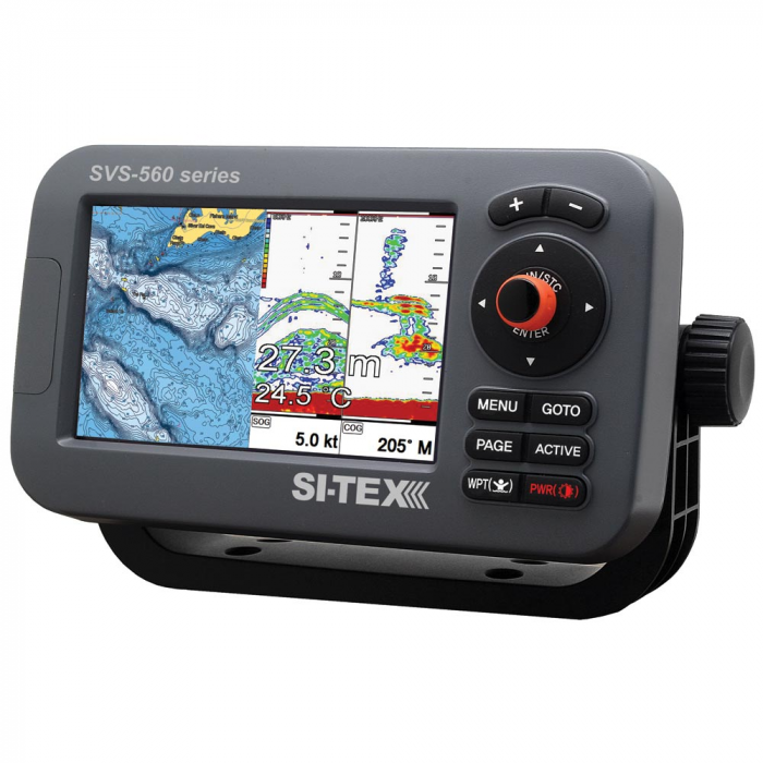 Si-Tex SI-TEX SVS-560CF Chartplotter - 5 Color Screen w/Internal GPS & Navionics+ Flexible Coverage - $849.00 at Everest