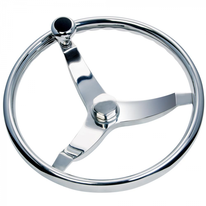 Schmitt & Ongaro Marine Schmitt & Ongaro 714 Vision Cast 13.5 SS WHeel w/Knob, Finger Grip & Faux Nut - 3/4 Taper Shaft - $250.90 at Everest