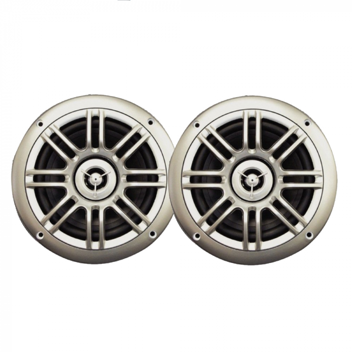 Milennia SPK652S 6.5, 2-Way Marine Speakers - 150W - Silver