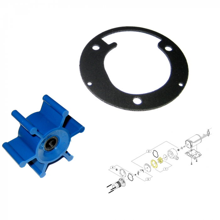 Shurflo By Pentair Shurflo by Pentair Macerator Impeller Kit f/3200 Series - Includes Gasket - $66.68 at Everest