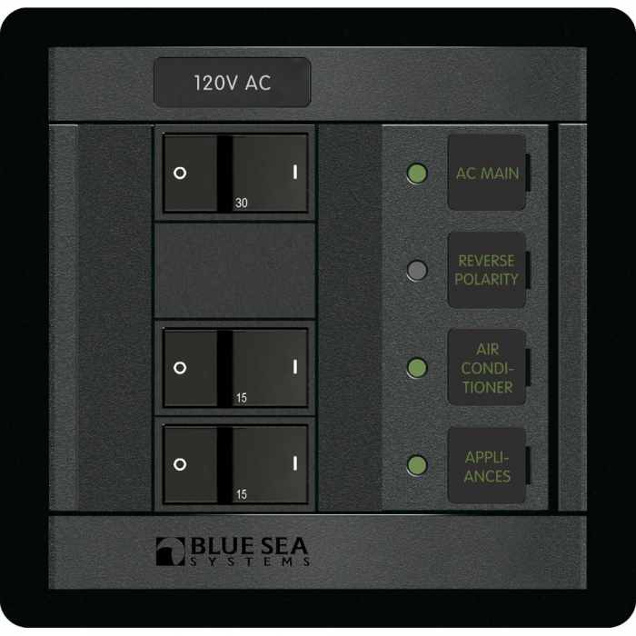 Blue Sea Systems Blue Sea 1214 120V AC Main + 2 Positions - $328.59 at Everest