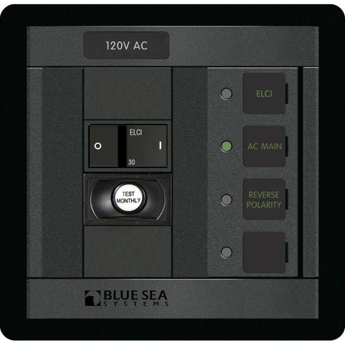 Blue Sea Systems Blue Sea 1502 ELCI Main 30A Double Pole Panel - $391.61 at Everest