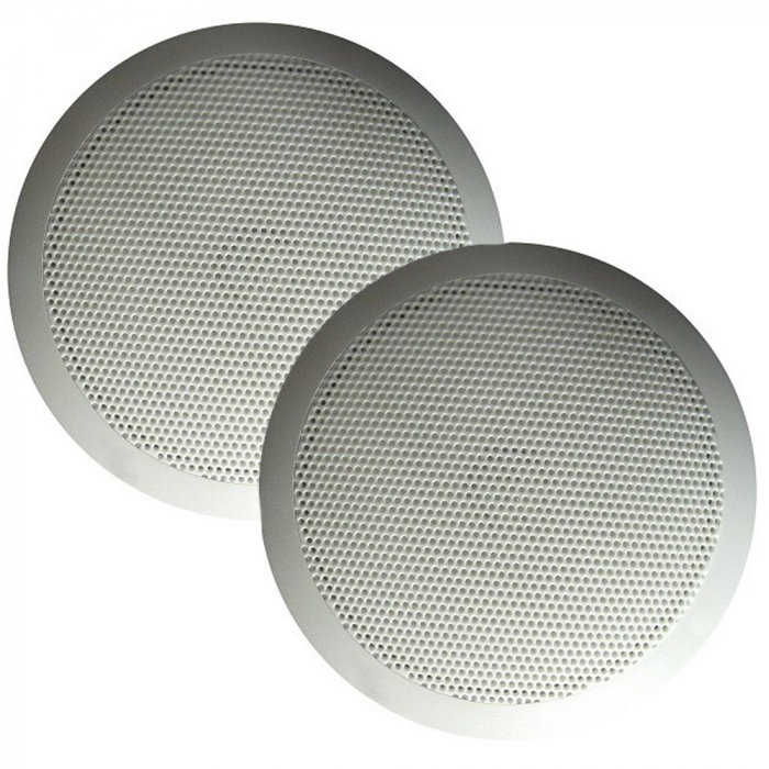 Majestic Global Usa Majestic SPK50 Ultra Slim 5 Speakers 30W - White Pair - $79.99 at Everest
