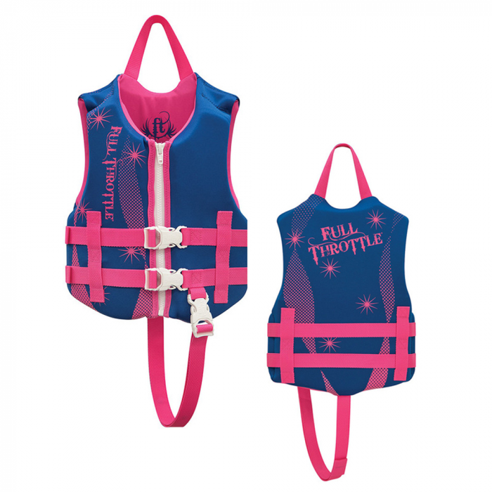 Full Throttle Full Throttle Rapid-Dry Life Vest - Child 30-50lbs - Blue/Pink - $44.99 at Everest