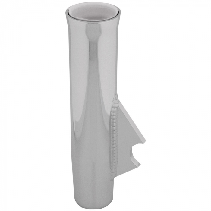 Taco Marine TACO Flared Weld-On Rod Holder 9-3/4L x 1-3/4ID - White Liner Polished Finish - 3/8 Coped Blade - $104.99 at Everest