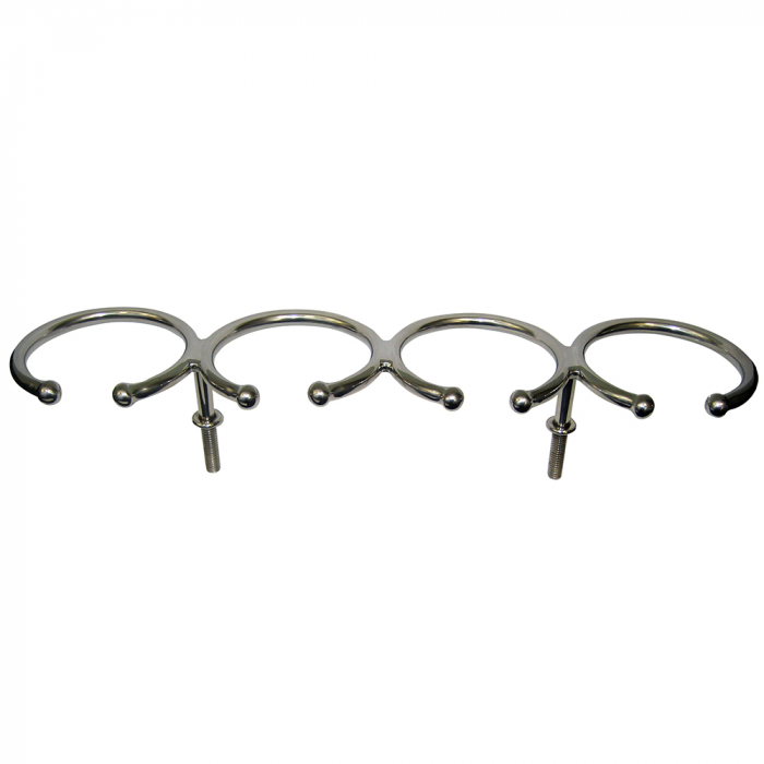 Whitecap Whitecap Top Mount Ring SS Cup Holder - 4-Drink - Stud Mount - $113.49 at Everest