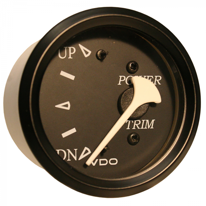 Vdo VDO Cockpit Marine Trim Gauge - f/Evinrude and Johnson Engines - Black Dial/Bezel - $29.99 at Everest