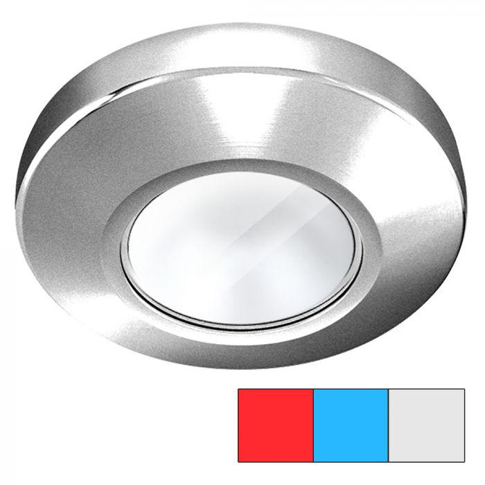 I2Systems Inc i2Systems Profile P1120 Tri-Light Surface Light - Red, Cool White & Blue - Brushed Nickel Finish - $127.50 at Everest